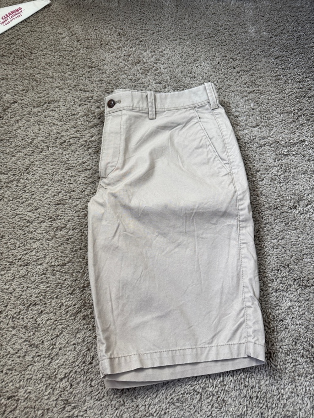Express Men's Light Khaki Shorts